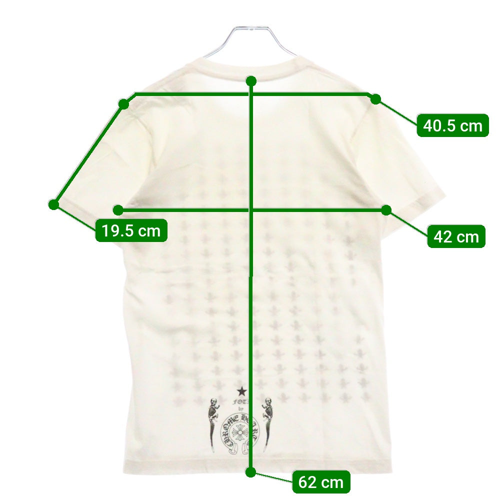 CHROME HEARTS(クロムハーツ) CH T-SHRT FOTIプリント 半袖Tシャツ カットソー ホワイト