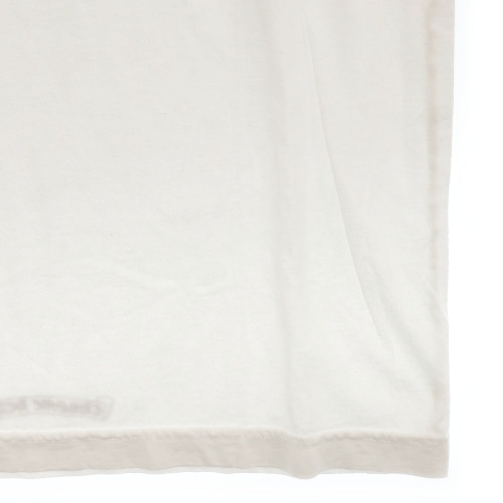 CHROME HEARTS(クロムハーツ) CH T-SHRT ネックロゴプリント半袖Tシャツ カットソー ホワイト