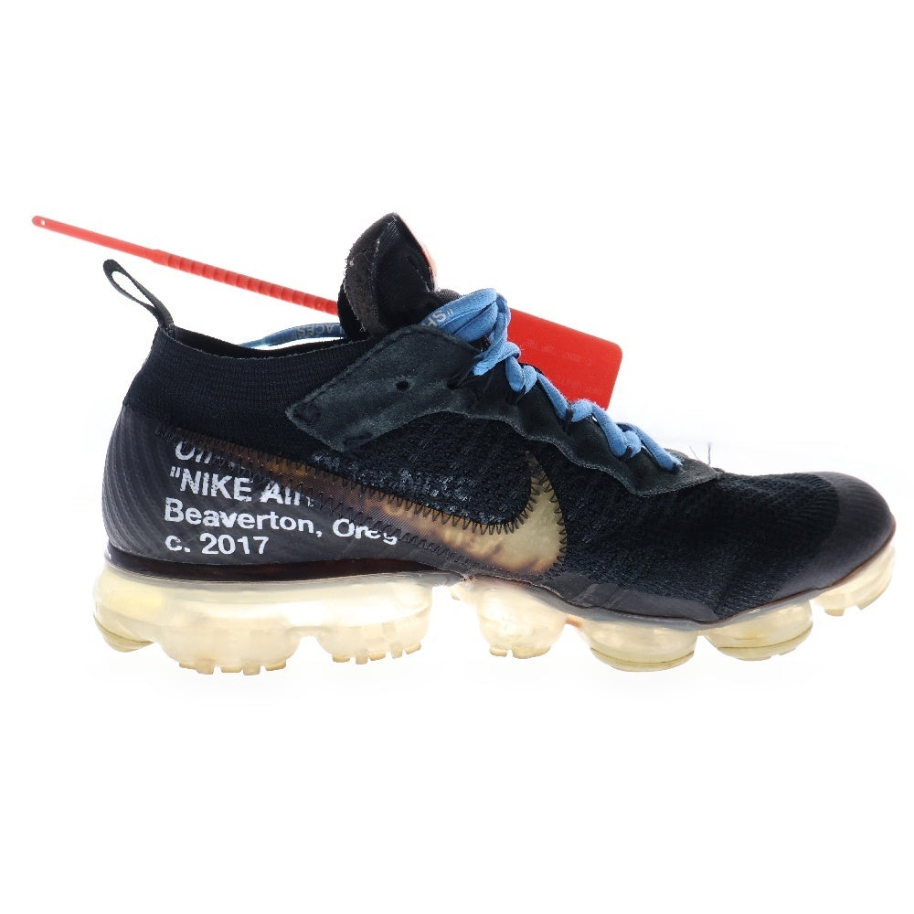 NIKE(ナイキ) × OFF-WHITE THE 10 AIR VAPORMAX FK オフホワイト ザテン エアヴェイパーマックス フライニット ローカットスニーカー ブラック US9/27.0cm AA3831-002