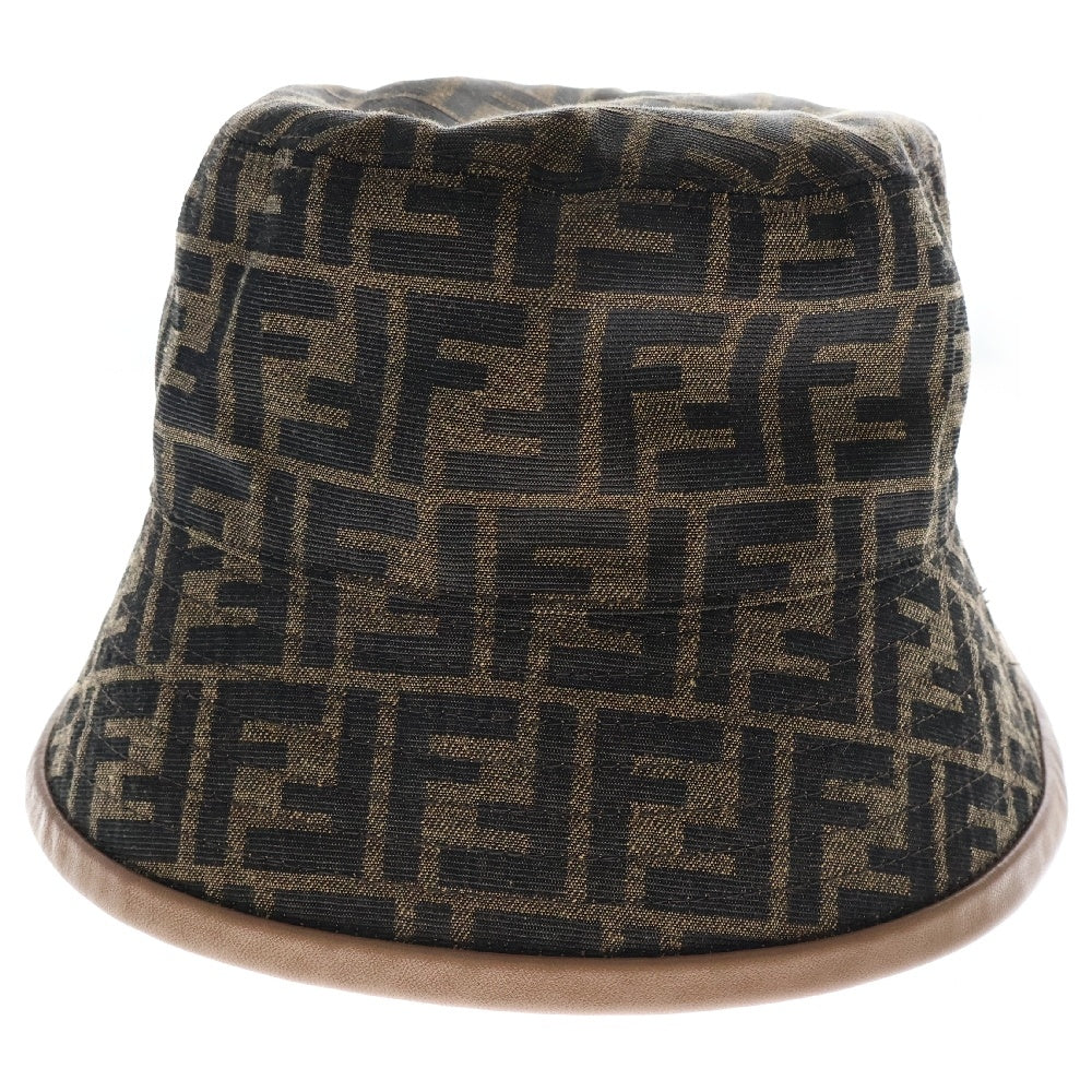 FENDI(フェンディ) FFロゴ バケットハット 帽子 FXQ801 ブラウン