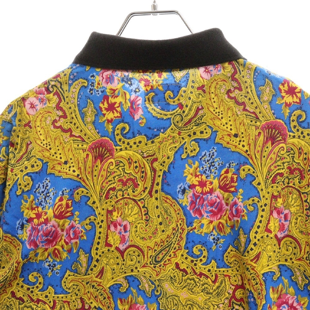 SUPREME(シュプリーム) 17AW Paisley L/S Polo ペイズリー柄 総柄 長袖シャツ イエロー