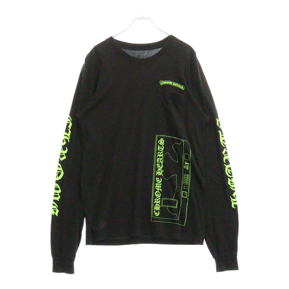 CHROME HEARTS(クロムハーツ) CH L S LTD 青山限定プリント 長袖Tシャツ ロングスリーブカットソー ブラック