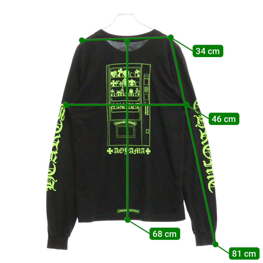 CHROME HEARTS(クロムハーツ) CH L S LTD 青山限定プリント 長袖Tシャツ ロングスリーブカットソー ブラック