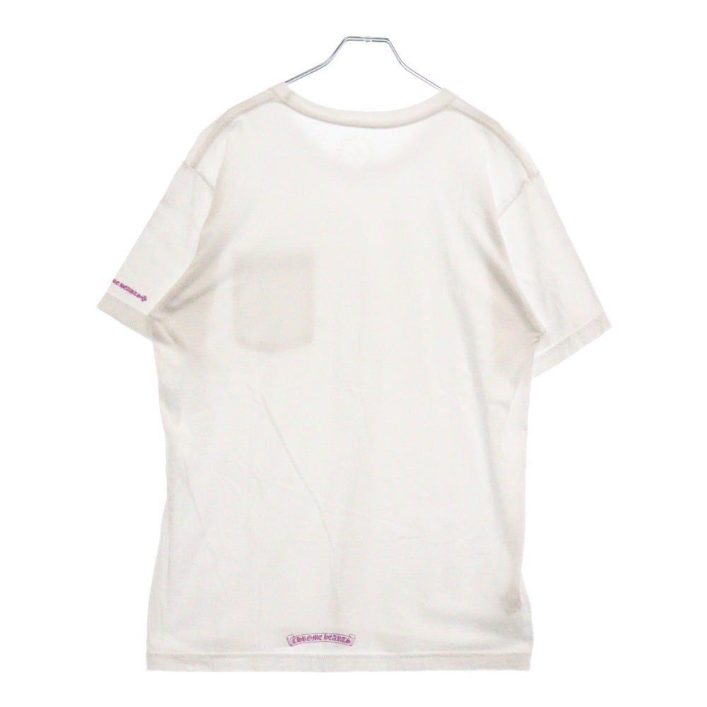 CHROME HEARTS(クロムハーツ) NECK LOGO S/S TEE ネック ロゴプリント 半袖Tシャツ カットソー ホワイト