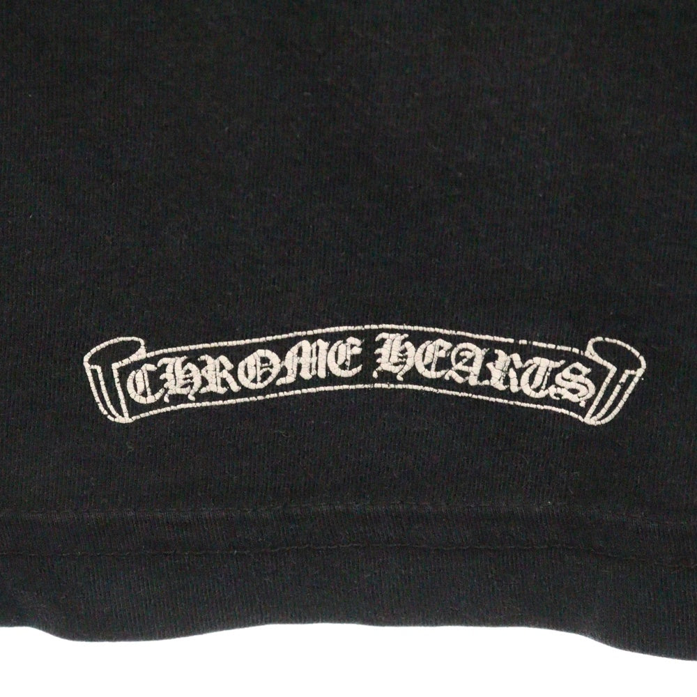 CHROME HEARTS(クロムハーツ) CH L S 1 NECK LOGO ネック ロゴプリント 長袖Tシャツ ロングスリーブカットソー ブラック
