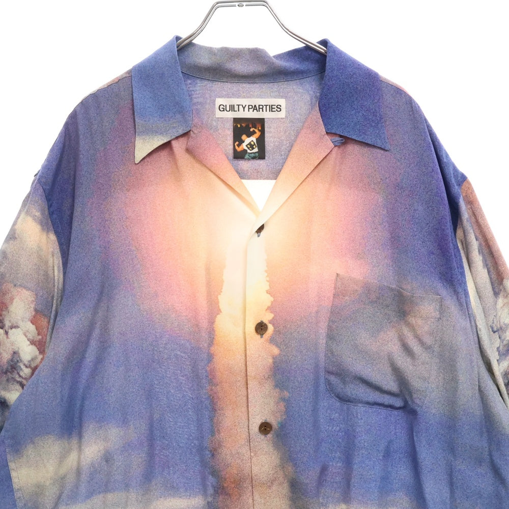 WACKO MARIA(ワコマリア) 23AW JIRO KONAMI / HAWAIIAN SHIRT S/S TYPE-1 小浪次郎 プリントハワイアン半袖シャツ ブルー/マルチ