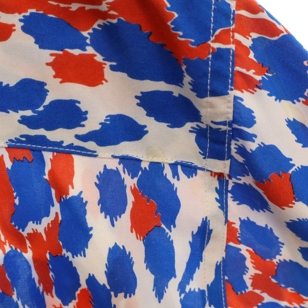 WACKO MARIA(ワコマリア) 22AW×MR.BROTHERS CUT CLUB HAWAIIAN SHIRT ミスターブラザーズ・カットクラブ レオパード柄ハワイアン半袖シャツ ホワイト/レッド/ブルー