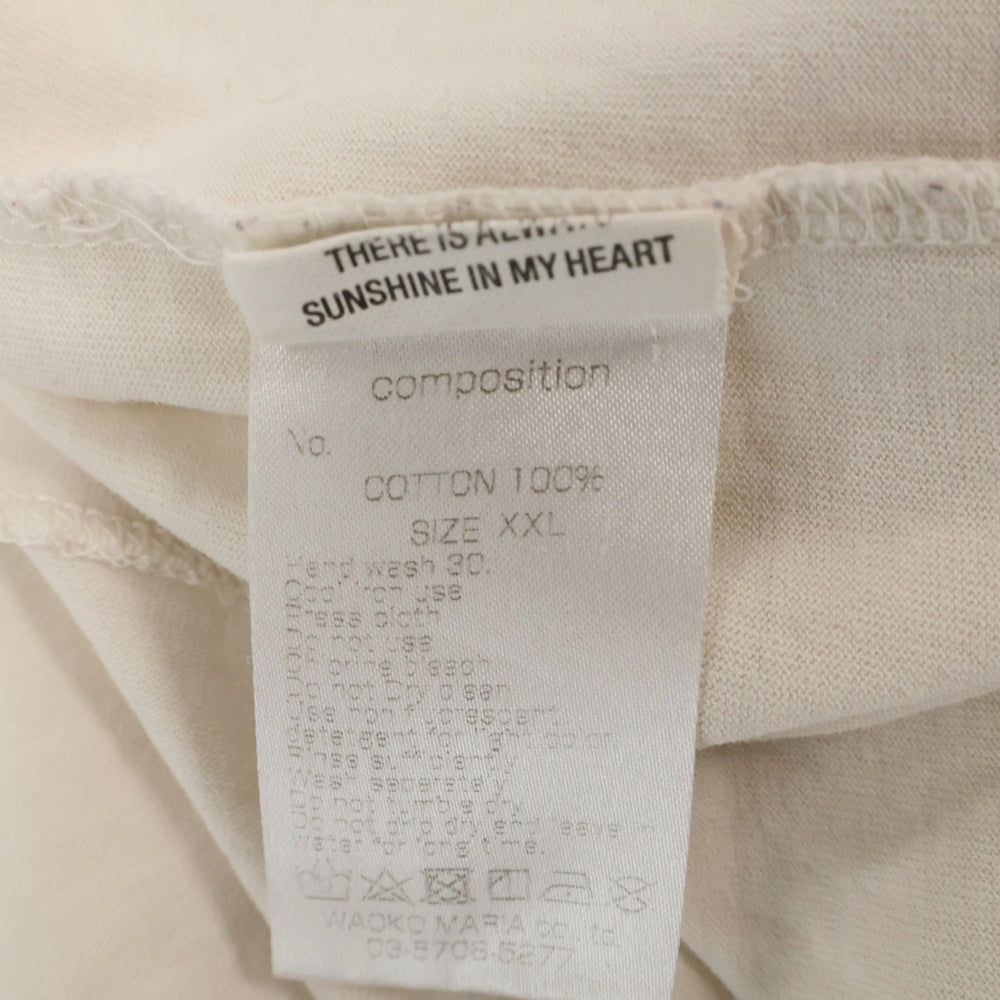 WACKO MARIA(ワコマリア) ×HIGH TIMES PACK TEE ハイタイムズ ロゴパック半袖Tシャツ カットソー ホワイト