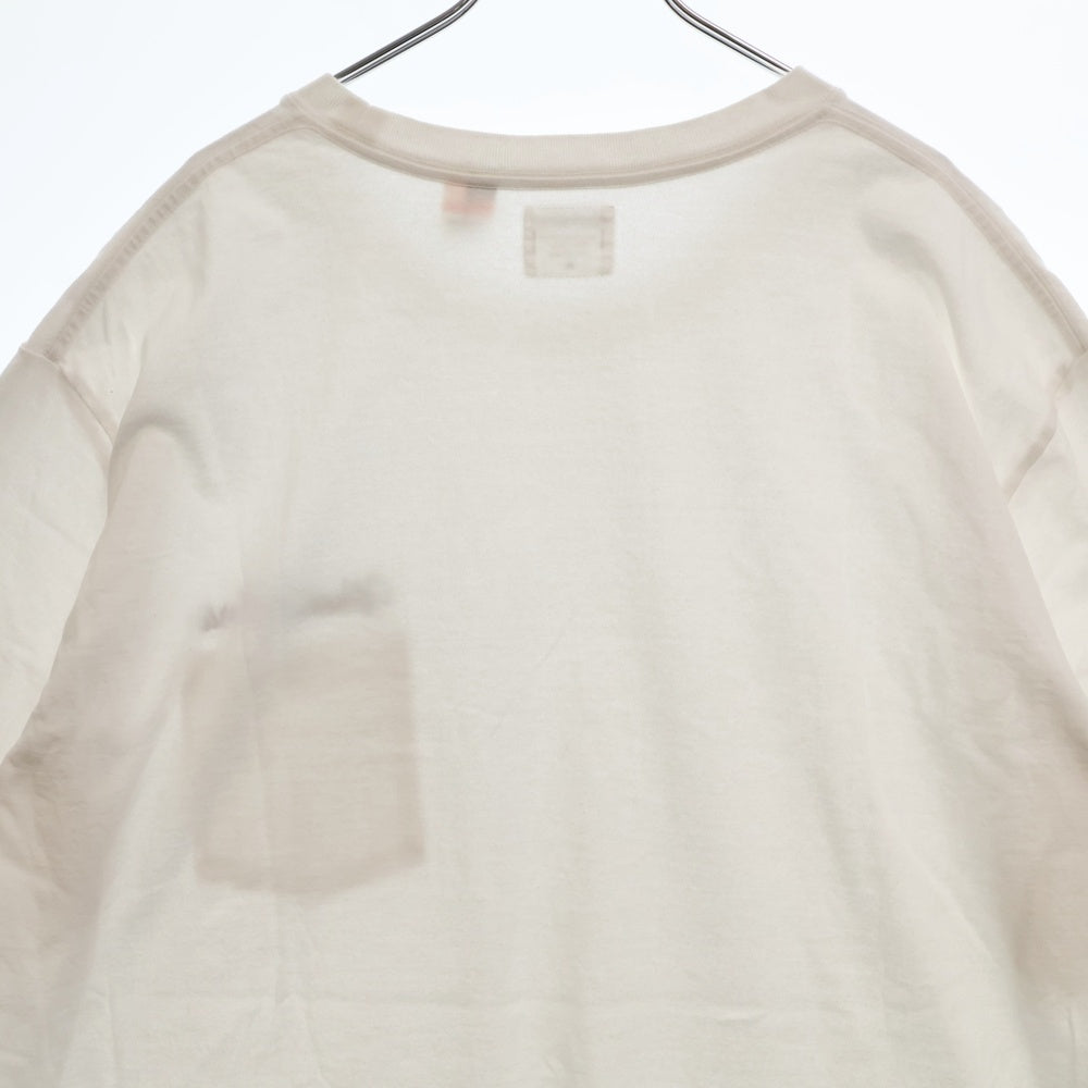 WACKO MARIA(ワコマリア) 24SS US FABRIC POCKET T-SHIRT 刺繍ロゴポケット半袖Tシャツ カットソー 24SS-WMT-OP01 ホワイト