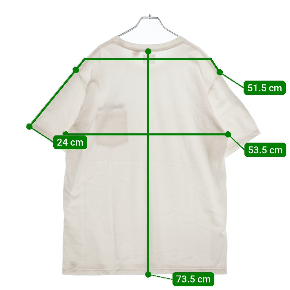 WACKO MARIA(ワコマリア) 24SS US FABRIC POCKET T-SHIRT 刺繍ロゴポケット半袖Tシャツ カットソー 24SS-WMT-OP01 ホワイト