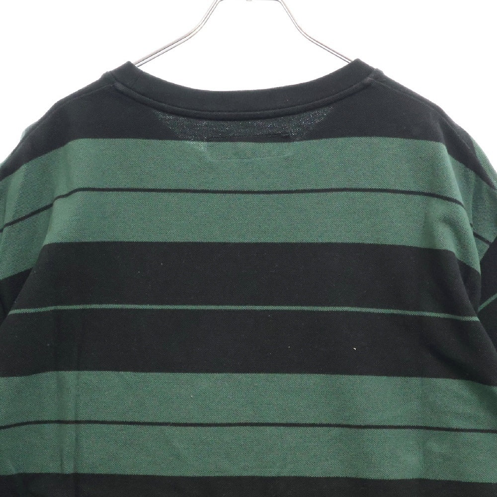 WACKO MARIA(ワコマリア) 23SS STRIPED T-SHIRT ストライプポケット半袖Tシャツ カットソー 23SS-WMS-SS01 グリーン/ブラック
