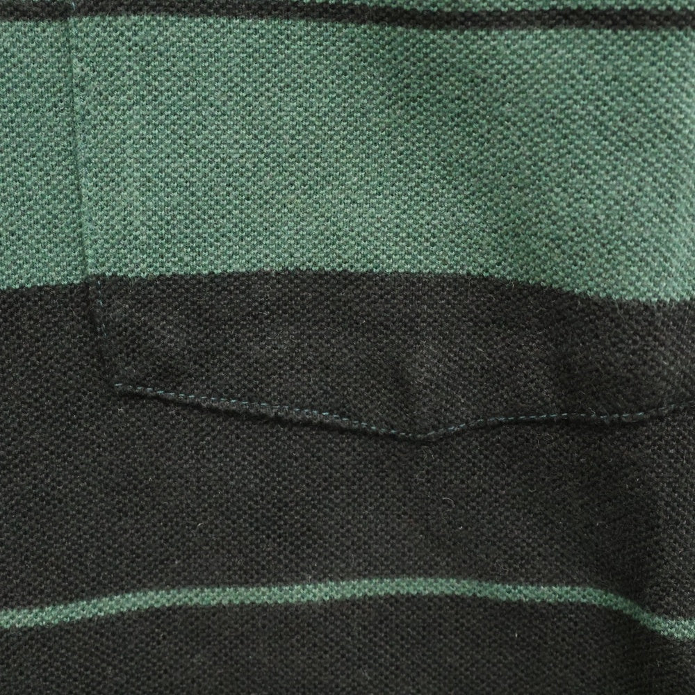 WACKO MARIA(ワコマリア) 23SS STRIPED T-SHIRT ストライプポケット半袖Tシャツ カットソー 23SS-WMS-SS01 グリーン/ブラック
