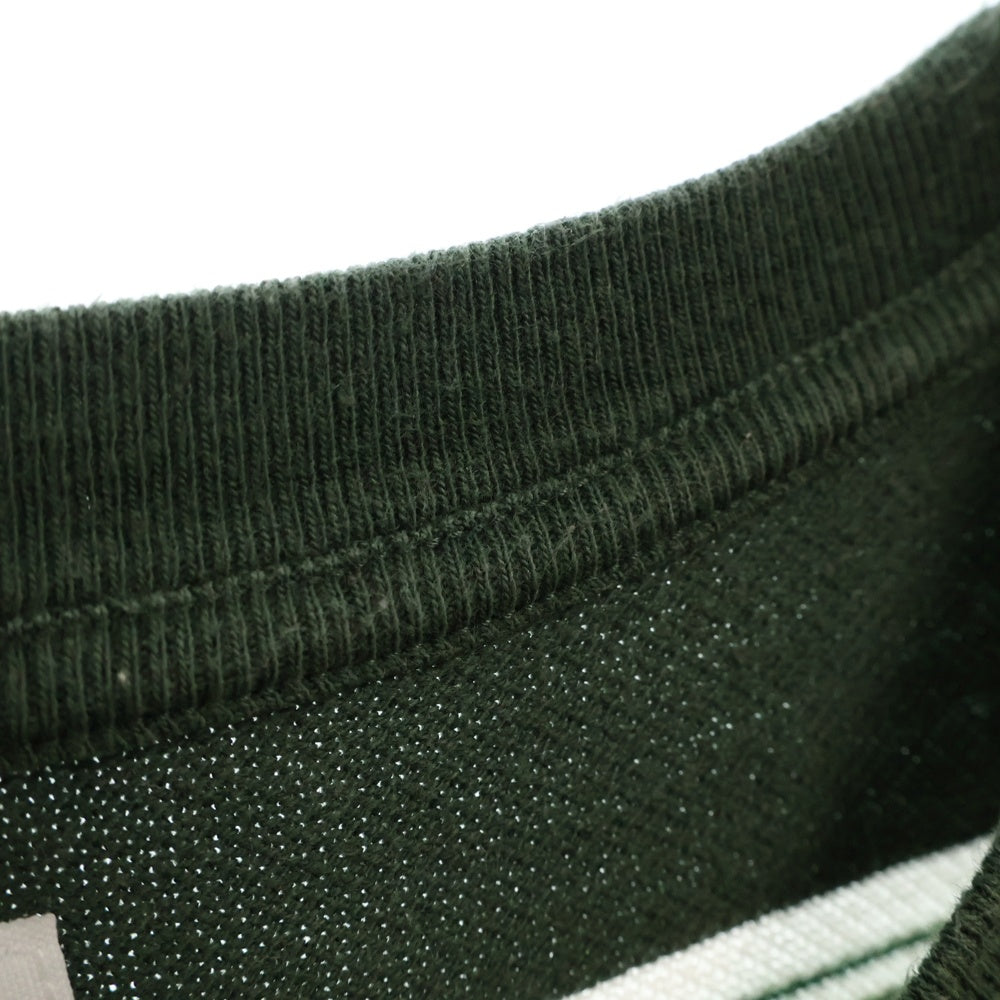 WACKO MARIA(ワコマリア) STRIPED CREW NECK T-SHIRT ストライプポケット半袖Tシャツ カットソー イエロー/グリーン