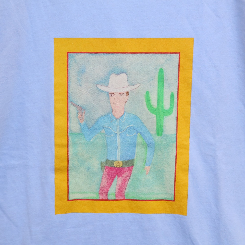 WACKO MARIA(ワコマリア) 24SS 世界平和プロジェクト CREW NECK T-SHIRT TYPE-5 プリント半袖Tシャツ カットソー 24SS-WMT-TEE06 ブルー
