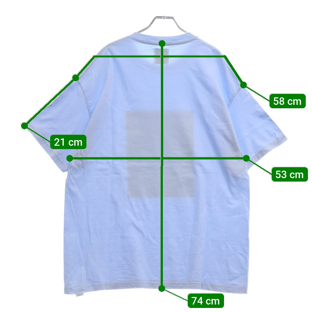 WACKO MARIA(ワコマリア) 24SS 世界平和プロジェクト CREW NECK T-SHIRT TYPE-5 プリント半袖Tシャツ カットソー 24SS-WMT-TEE06 ブルー
