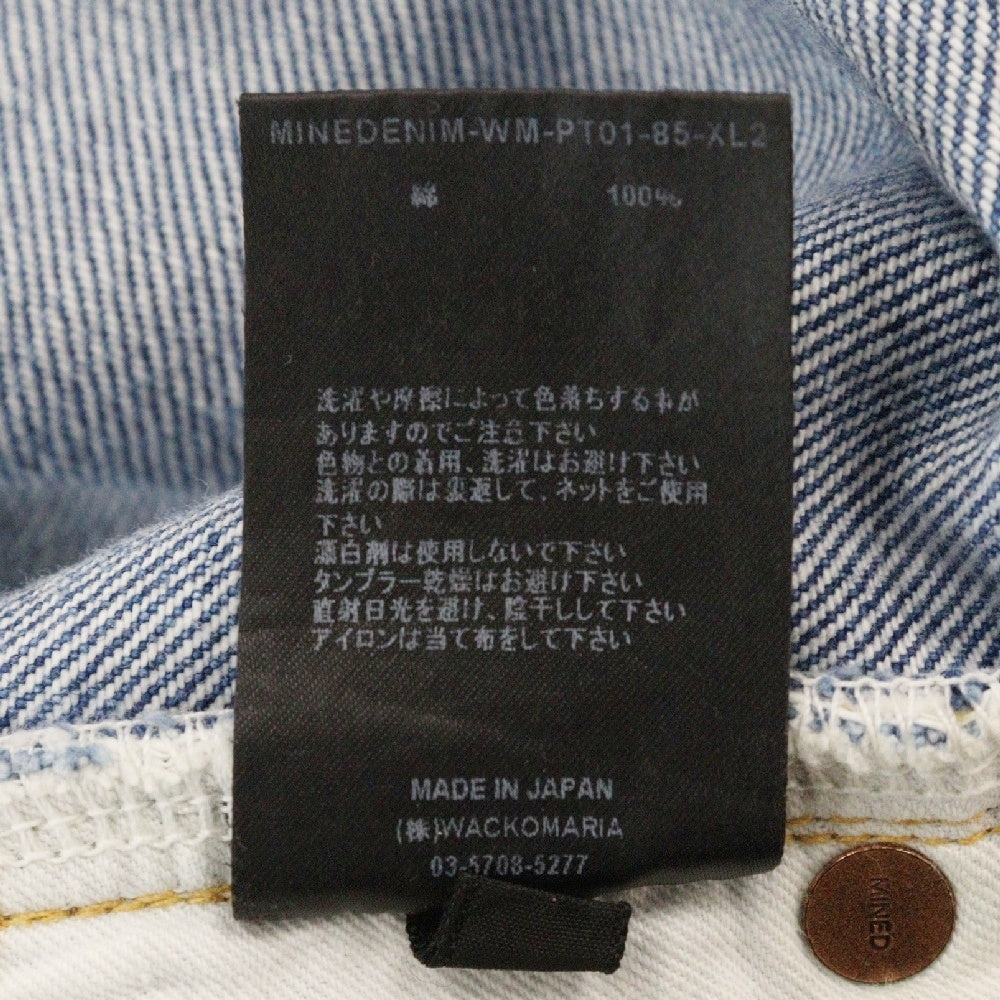 WACKO MARIA(ワコマリア) ×TAPERED DENIM テーパードデニムパンツ インディゴブルー MINEDENIM-WM-PT01-85-XL2