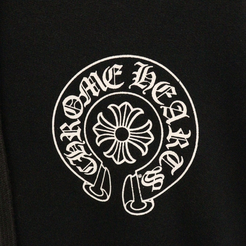 CHROME HEARTS(クロムハーツ) SWTSHRT PLVR マルチホースシュープリントプルオーバーパーカー ブラック