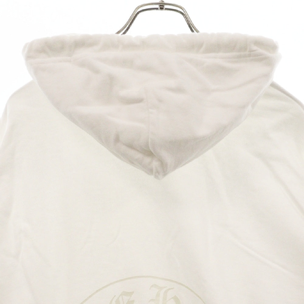 CHROME HEARTS(クロムハーツ) GLOW SWTSHRT PLVR 蓄光 ホースシュー スウェットプルオーバーパーカー ホワイト