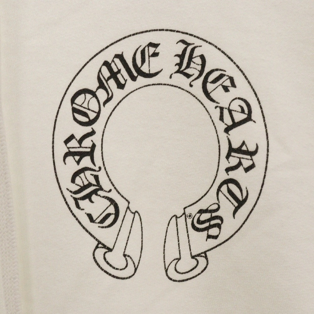 CHROME HEARTS(クロムハーツ) × MATTY BOY Chomper Horseshoe Hoodie マッティボーイ チョンパーホースシュープリント プルオーバースウェットパーカー フーディー ホワイト