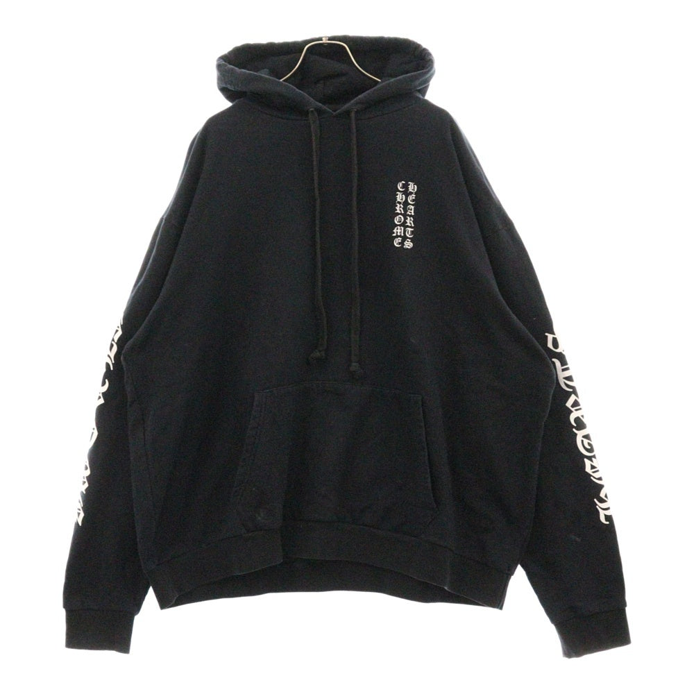 CHROME HEARTS(クロムハーツ) SWTSHRT PLVR アームロゴ スウェットプルオーバーパーカー ブラック