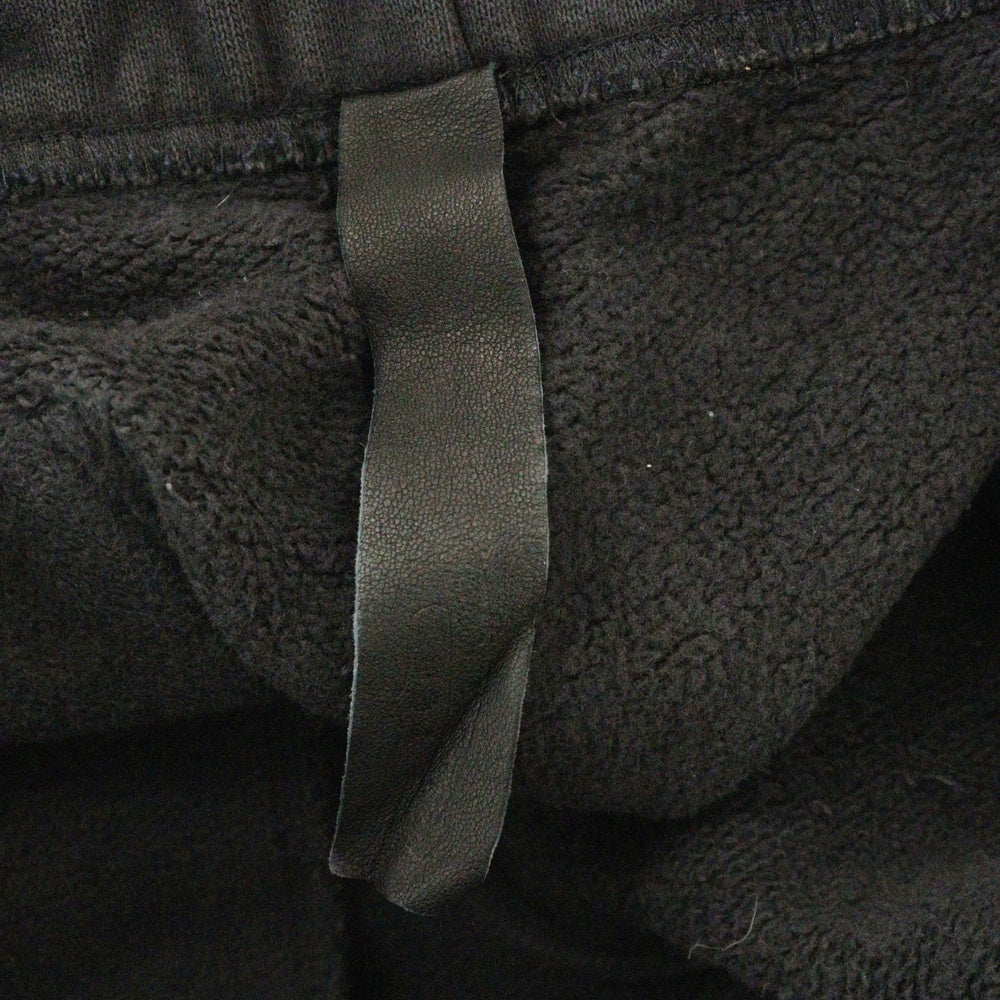 CHROME HEARTS(クロムハーツ) GRP Y NOT SWEAT PANTS ワイノット セメタリークロスレザーパッチ付きスウェットパンツ ブラック
