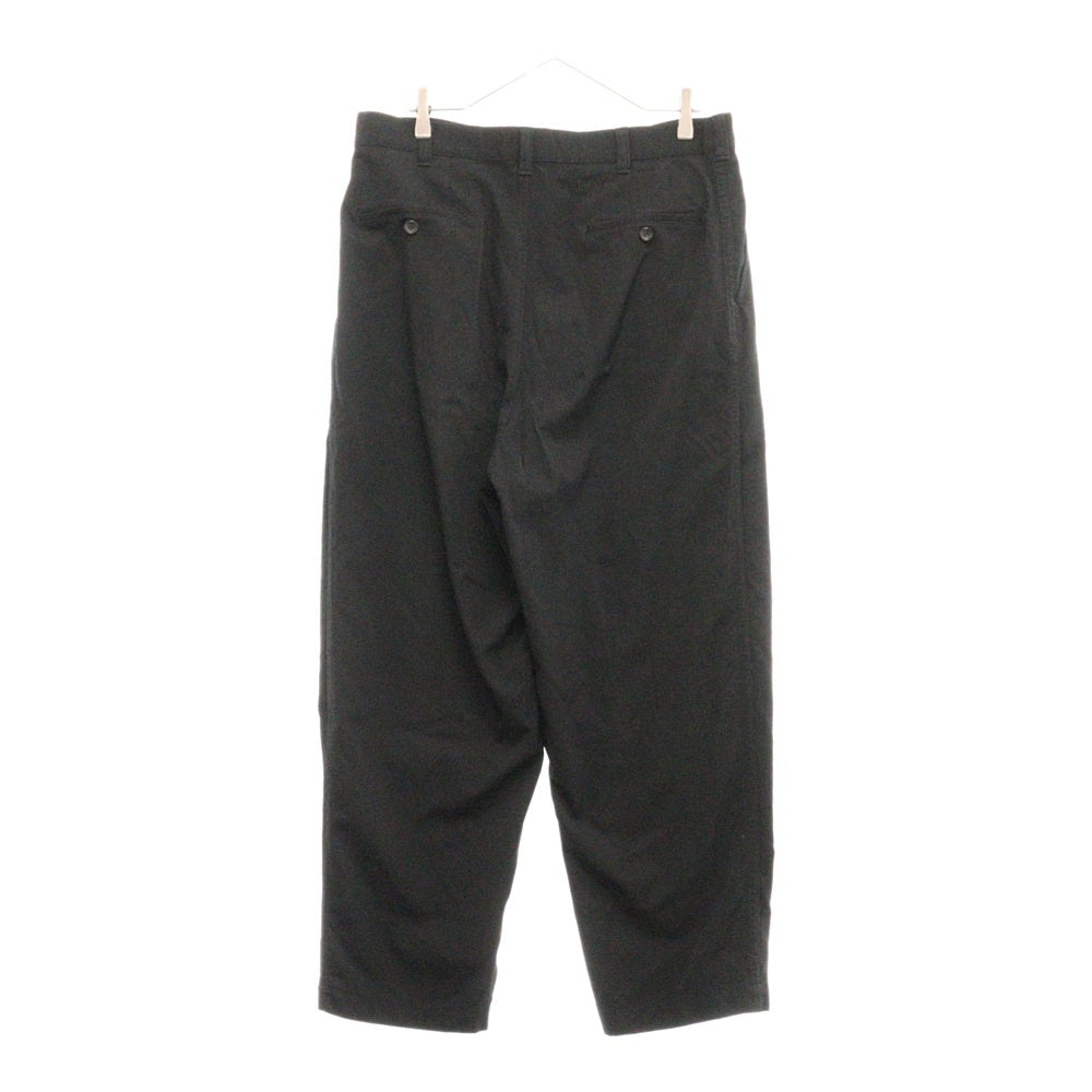 COMME des GARCONS HOMME(コムデギャルソンオム) ウールギャバ テーパード スラックスパンツ HH-P103 ブラック