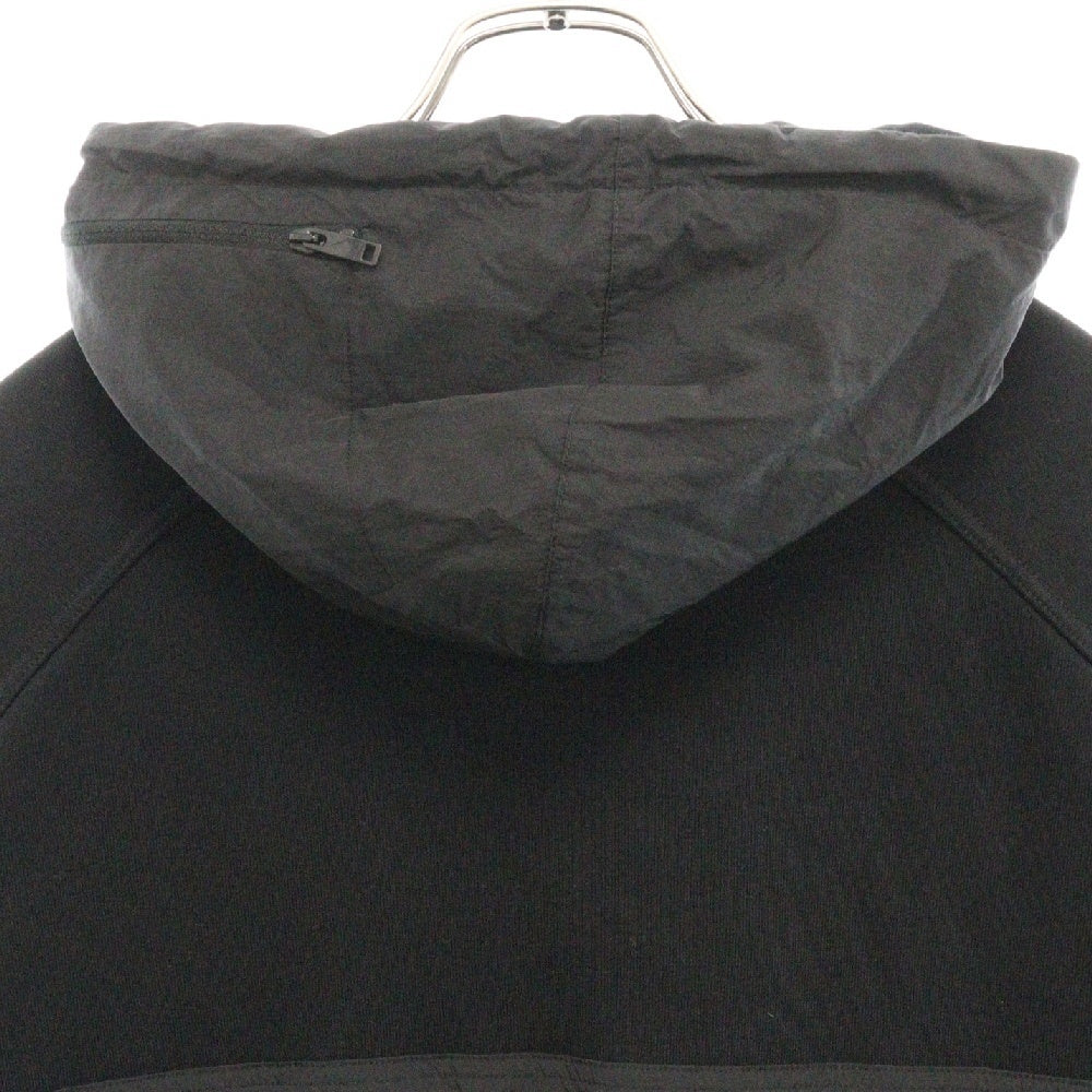 GIVENCHY(ジバンシィ) ロゴデザイン ナイロン切替 プルオーバーフーディ パーカー BMJ09D305B ブラック