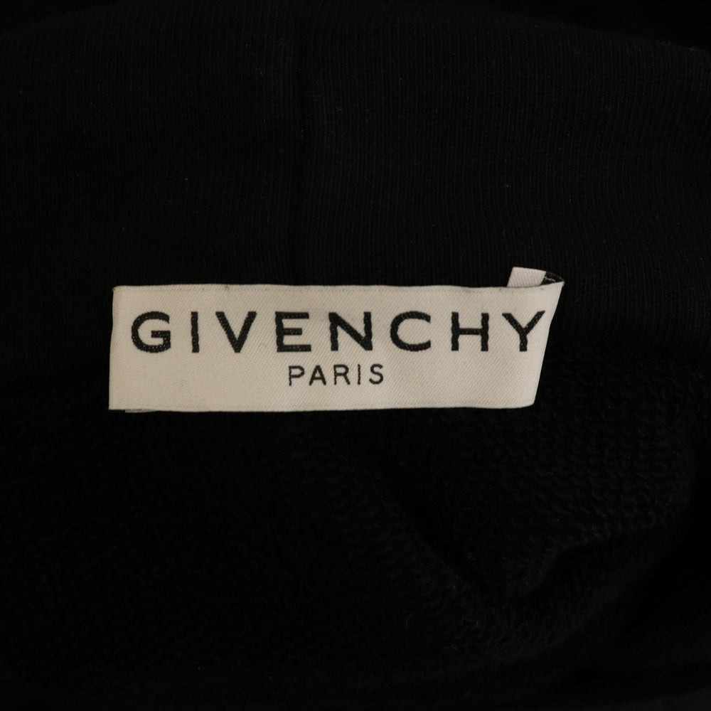 GIVENCHY(ジバンシィ) ロゴデザイン ナイロン切替 プルオーバーフーディ パーカー BMJ09D305B ブラック