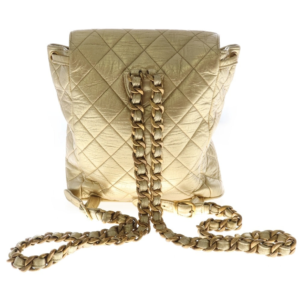 CHANEL(シャネル) デイパック マトラッセバックパック ゴールド レディース
