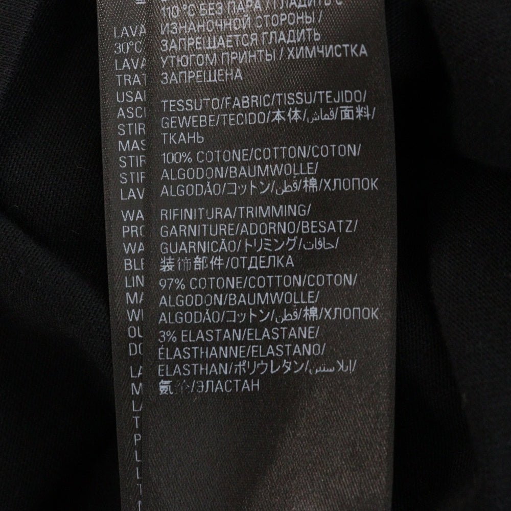 BALENCIAGA(バレンシアガ) 24SS SURFER Medium Fit Tee サーファーロゴヴィンテージ加工プリント半袖Tシャツ 764235 TPVU6 ブラック