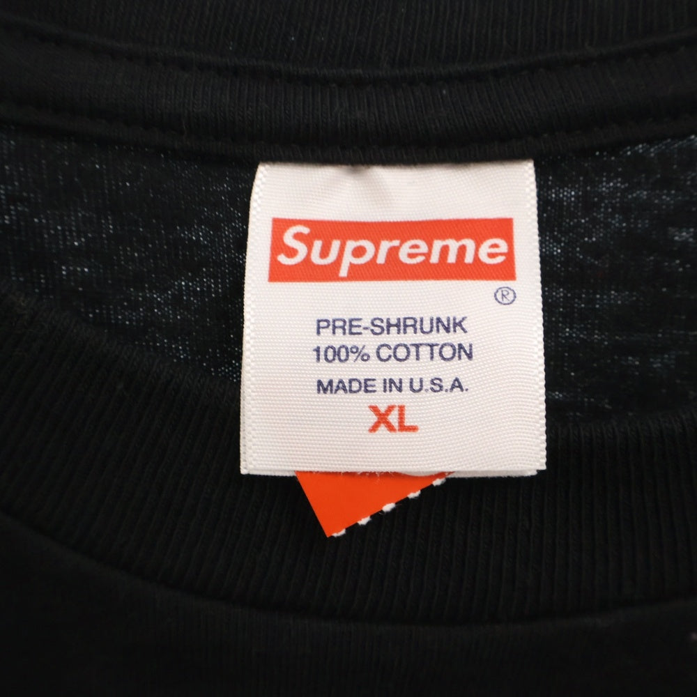SUPREME(シュプリーム) 24SS Black Cat Tee ブラックキャットプリント半袖Tシャツ カットソー ブラック