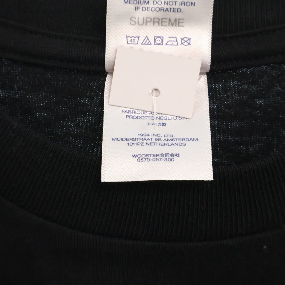 SUPREME(シュプリーム) 24SS Black Cat Tee ブラックキャットプリント半袖Tシャツ カットソー ブラック