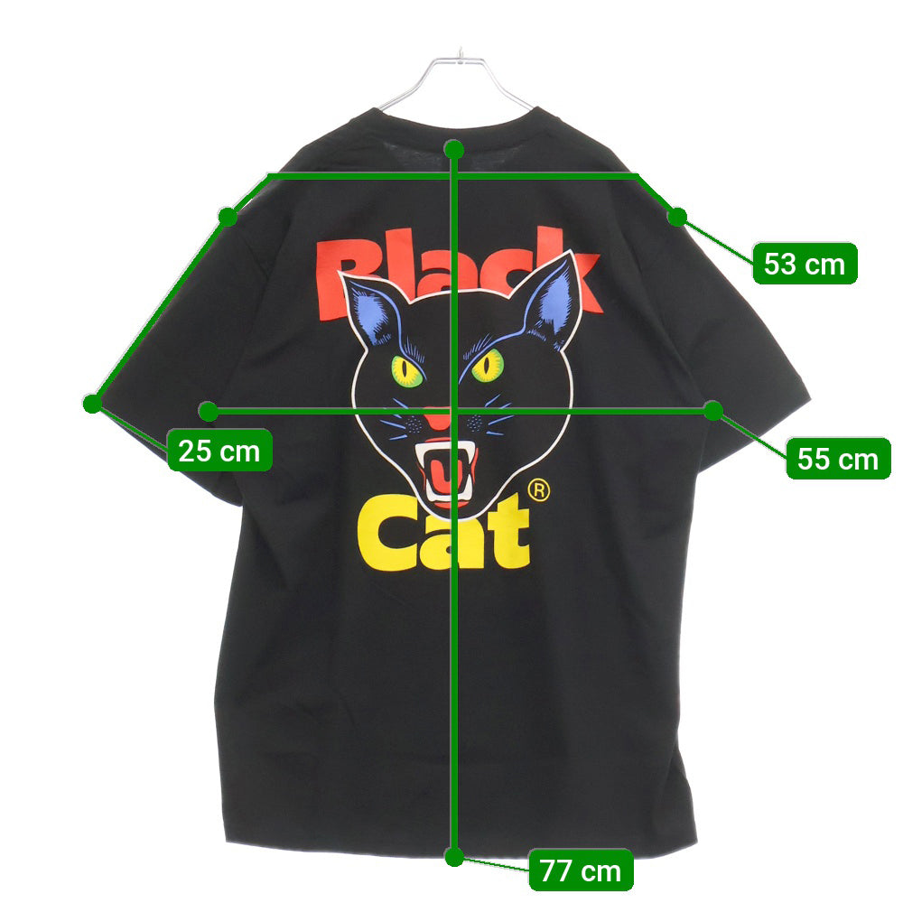 SUPREME(シュプリーム) 24SS Black Cat Tee ブラックキャットプリント半袖Tシャツ カットソー ブラック