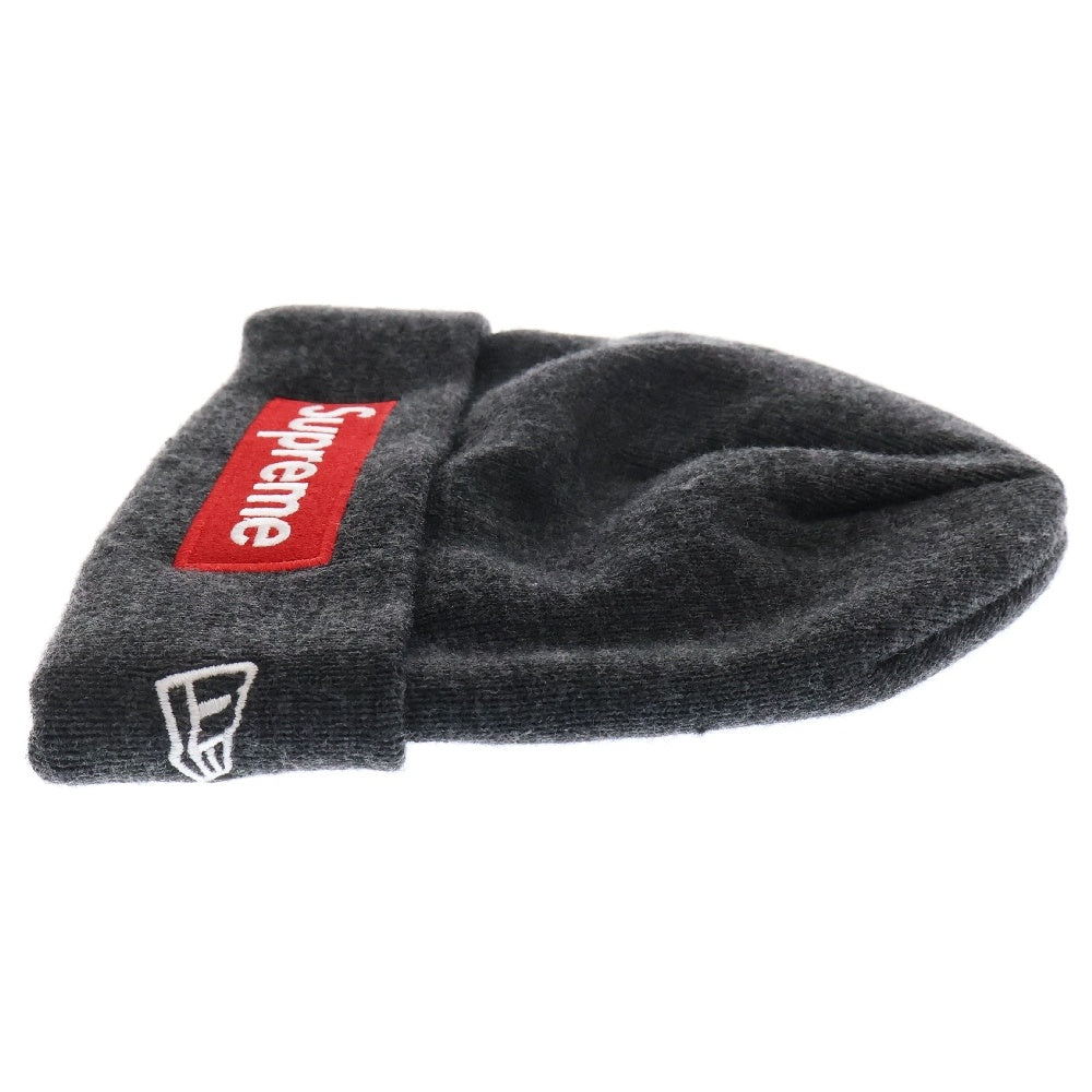 SUPREME(シュプリーム) 21AW×NEW ERA Box Logo Beanie ニューエラ ボックスロゴビーニー ニットキャップ グレー