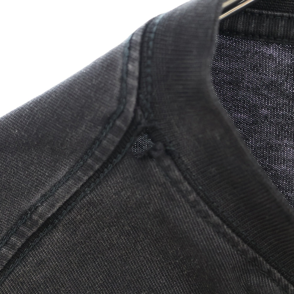 BALENCIAGA(バレンシアガ) 23AW ミディアムフィット バックラインストーンロゴ半袖Tシャツ 641675 TNVU3 ブラック