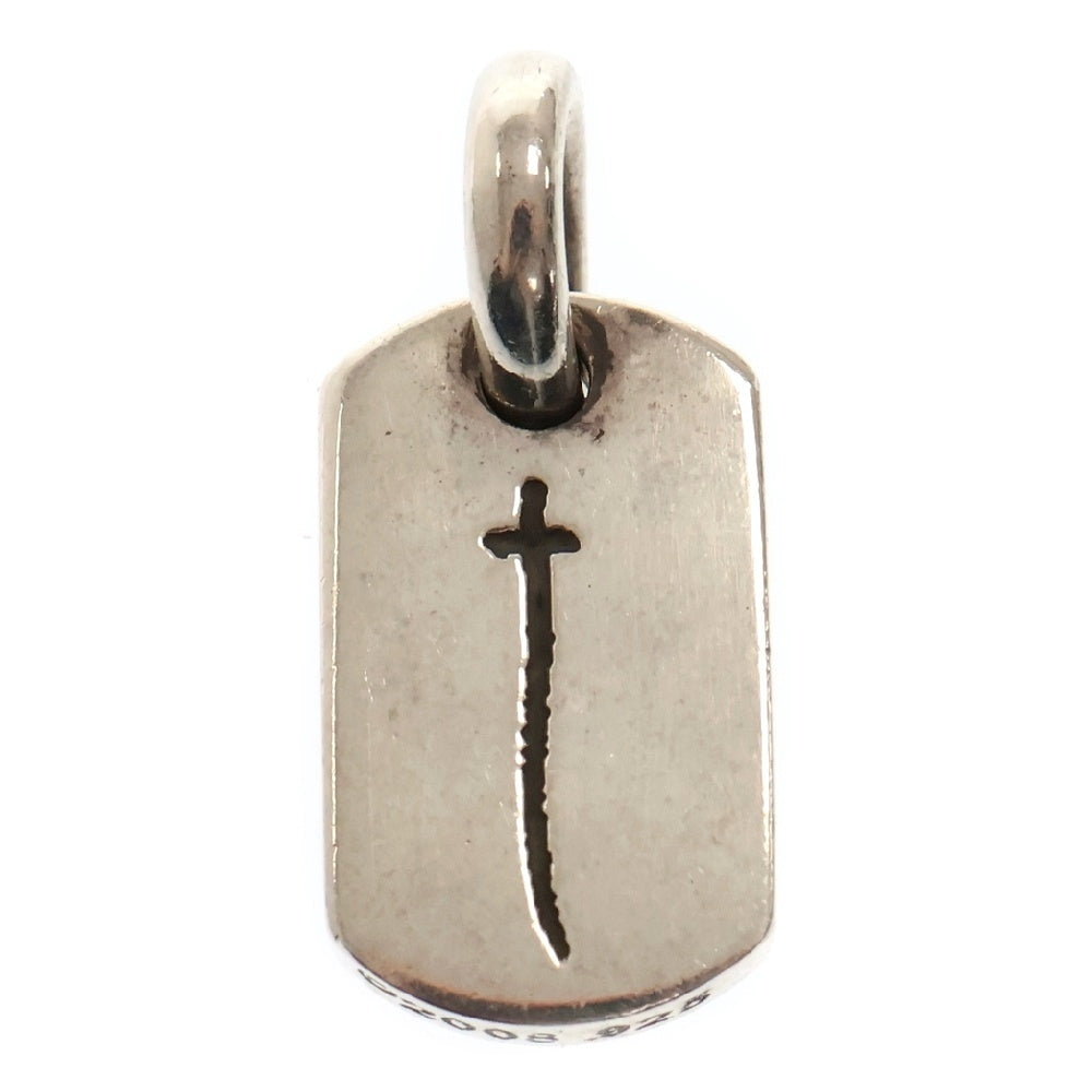 CHROME HEARTS(クロムハーツ) D/T TNY RS CRS/タイニードッグタグRSクロス チャーム ネックレストップ シルバー