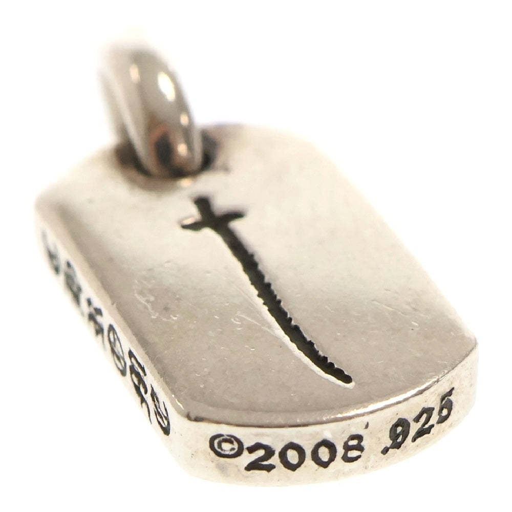 CHROME HEARTS(クロムハーツ) D/T TNY RS CRS/タイニードッグタグRSクロス チャーム ネックレストップ シルバー