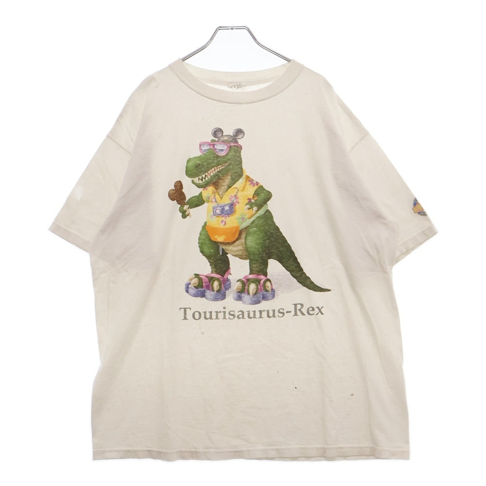 VINTAGE(ヴィンテージ) 00s VINTAGE DISNEY DINOLAND Tourisaurus-Rex ディズニー アニマル・キングダム ディノランド トゥリサウルスレックスプリント半袖Tシャツ カットソー ホワイト
