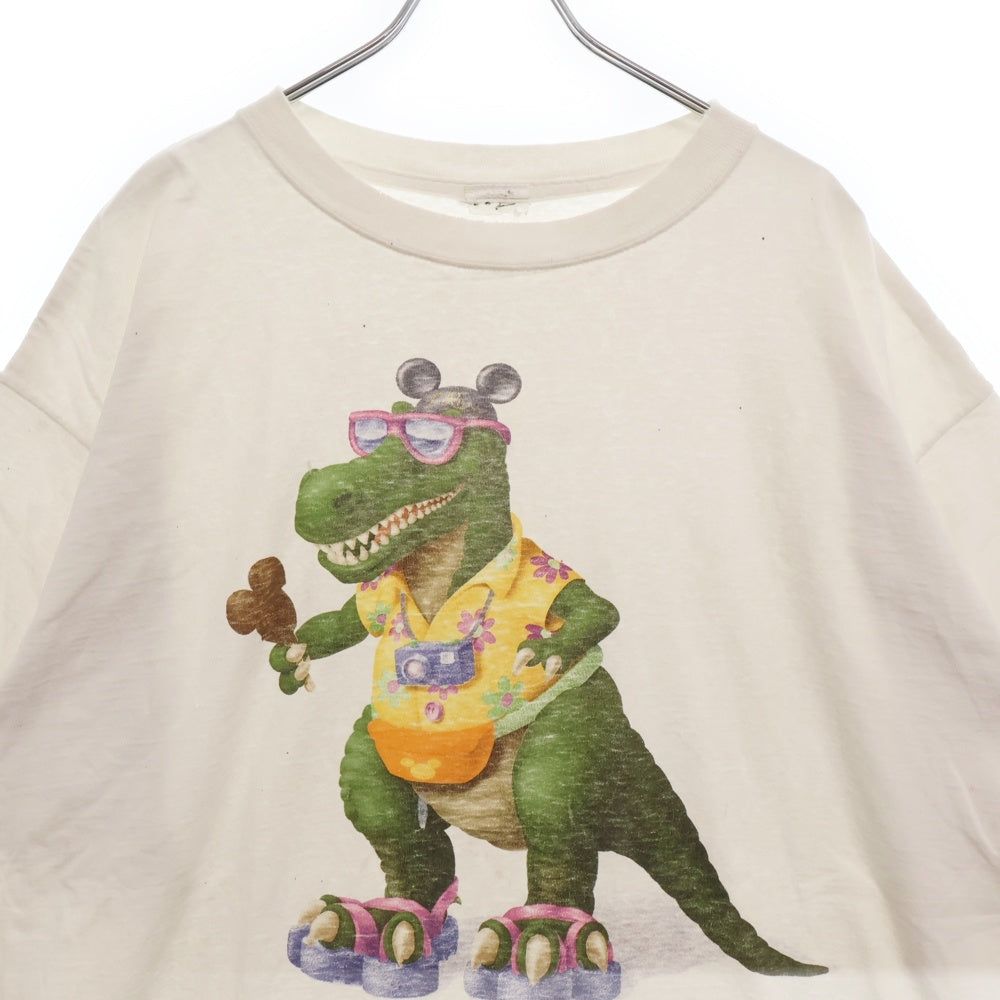 VINTAGE(ヴィンテージ) 00s VINTAGE DISNEY DINOLAND Tourisaurus-Rex ディズニー アニマル・キングダム ディノランド トゥリサウルスレックスプリント半袖Tシャツ カットソー ホワイト