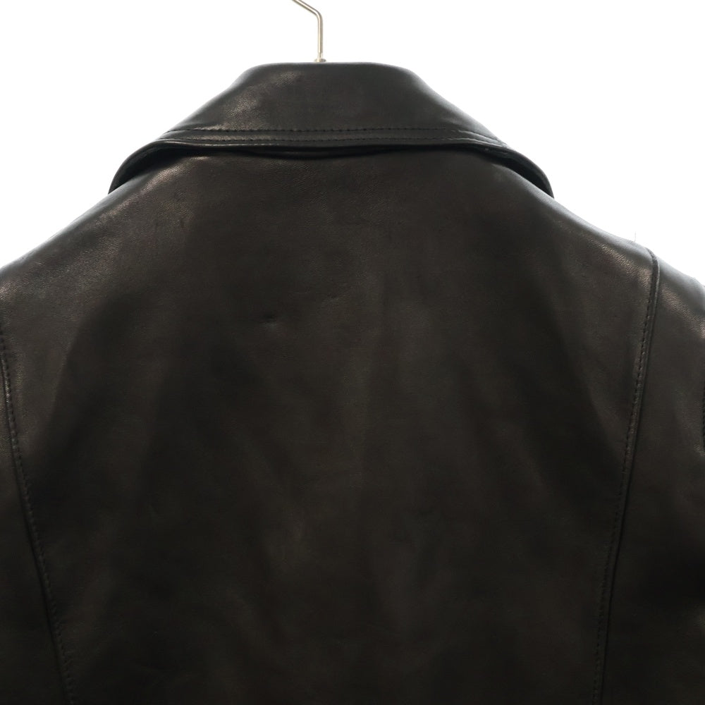 Lewis Leathers(ルイスレザー) 441TR CYCLONE JACKET サイクロン タータンチェック タイトフィット シープスキンダブルライダースジャケット ブラック