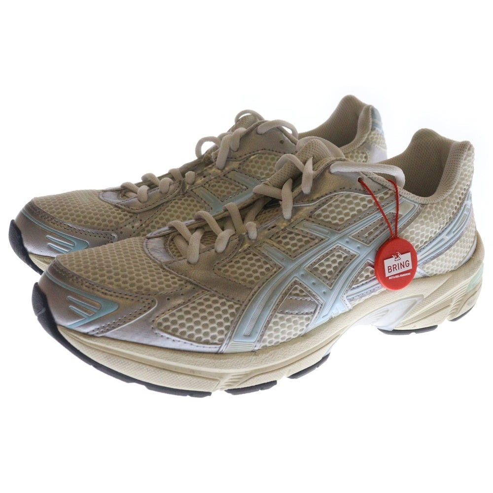 ASICS(アシックス) ×KITH GEL-1130 1201A956 キス ゲル 1130 クリーム/スカラブ ローカットスニーカー シルバー/ブルー US9/27.0cm