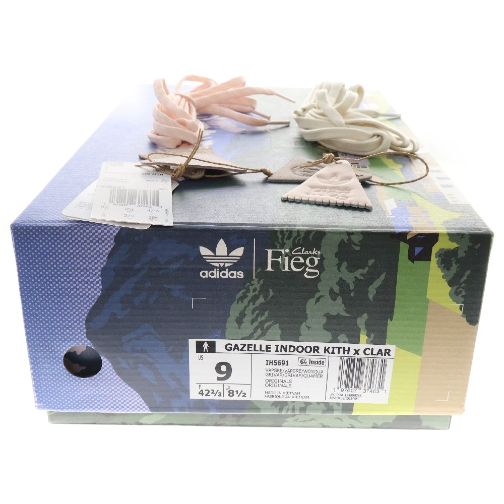 adidas(アディダス) ×KITH×Clarks Originals 8th Street Gazelle Indoor Molecule ストリート ガゼル インドア モレキュール ローカットスニーカー US9/27.0cm
