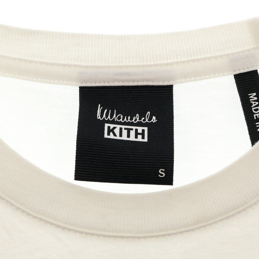 KITH(キス) 21AW×Mandela Triumph Vintage Tee マンデラデープリント半袖Tシャツ KHM030052 ホワイト