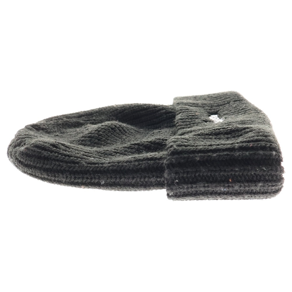 SUPREME(シュプリーム) 23AW Loose Gauge Beanie ロゴ刺繍 アクリル ニットキャップ ビーニー 帽子 ブラック