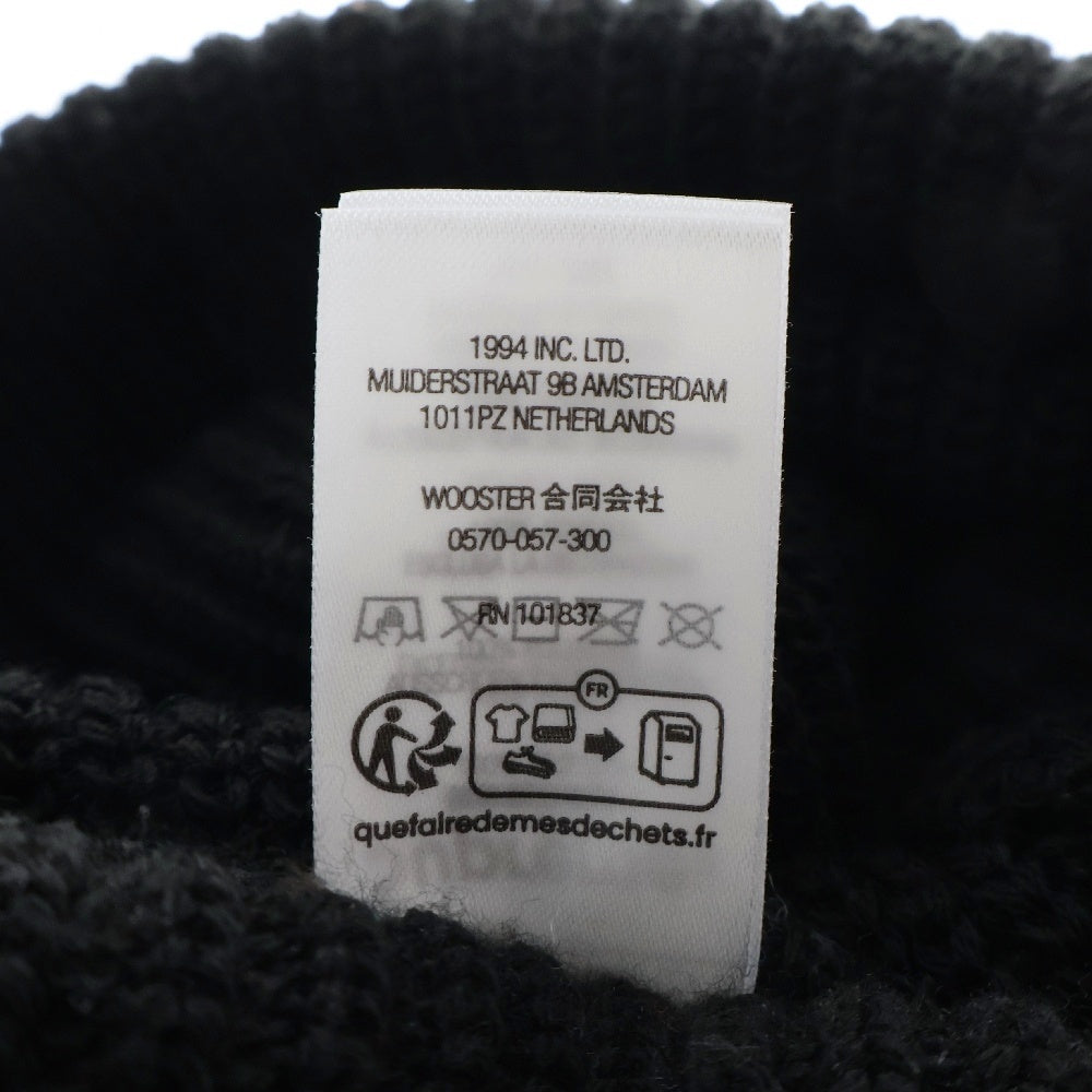 SUPREME(シュプリーム) 23AW Loose Gauge Beanie ロゴ刺繍 アクリル ニットキャップ ビーニー 帽子 ブラック