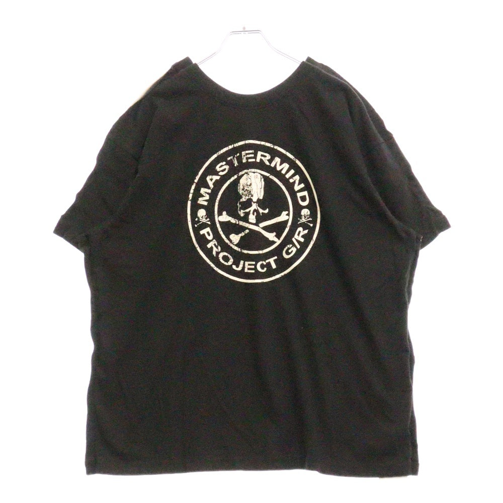 PROJECT G/R(プロジェクトジーアール) 25SS×mastermind JAPAN TWO FACED OUTSEAM T-SHIRT マスターマインドジャパン ツーフェイスアウトシーム 半袖Tシャツ PG25SSMJ02 ブラック/カーキ