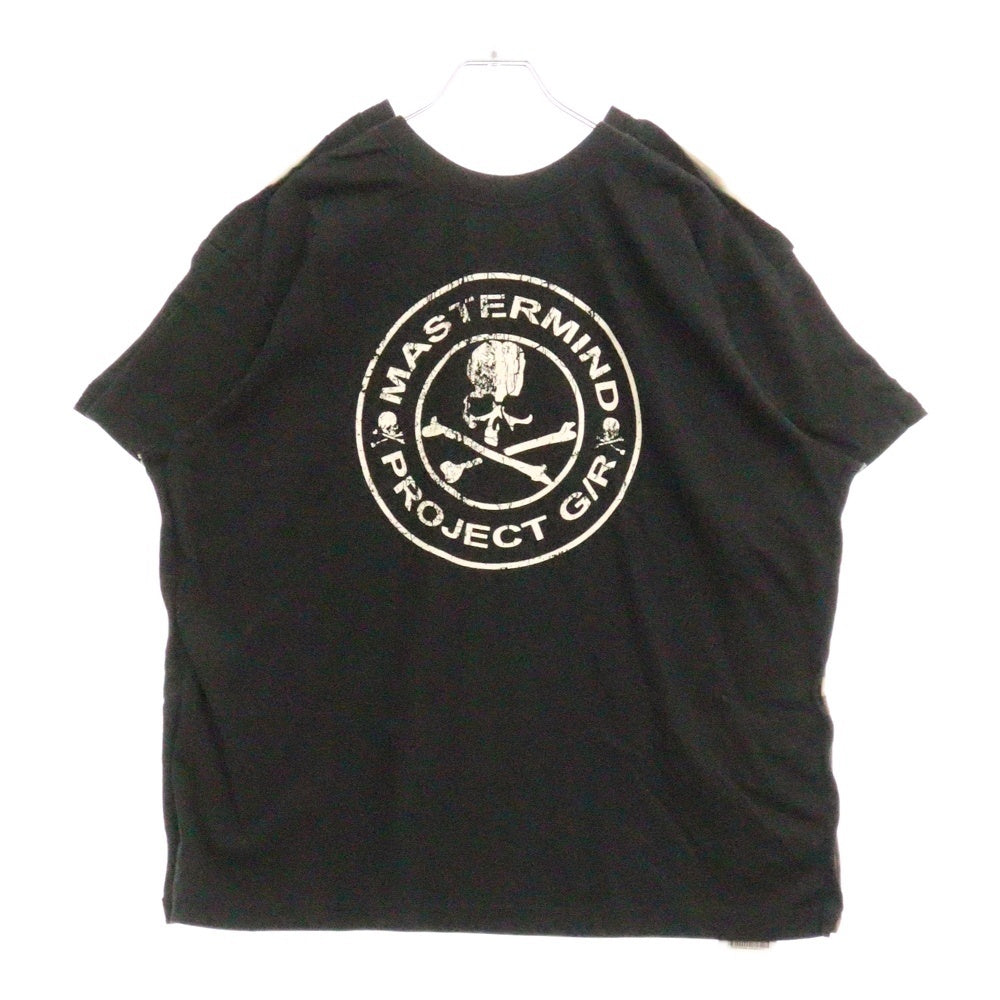 PROJECT G/R(プロジェクトジーアール) 25SS×mastermind JAPAN TWO FACED OUTSEAM T-SHIRT マスターマインドジャパン ツーフェイスアウトシーム 半袖Tシャツ PG25SSMJ02 ブラック/カーキ