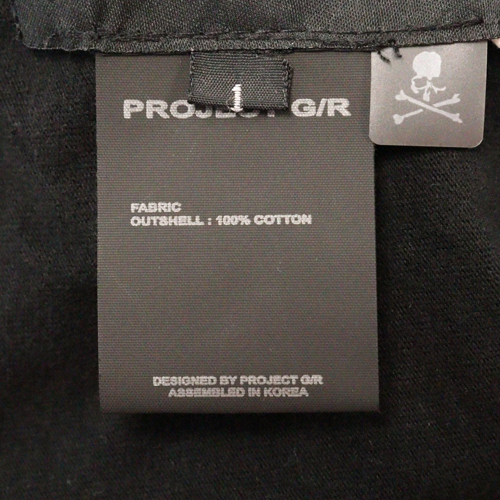 PROJECT G/R(プロジェクトジーアール) 25SS×mastermind JAPAN TWO FACED OUTSEAM T-SHIRT マスターマインドジャパン ツーフェイスアウトシーム 半袖Tシャツ PG25SSMJ02 ブラック/カーキ