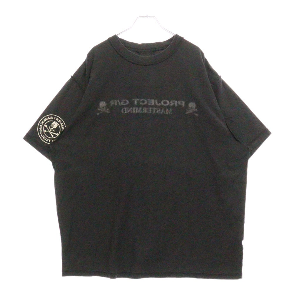 PROJECT G/R(プロジェクトジーアール) 25SS×mastermind JAPAN INSIDE OUT T-SHIRTS マスターマインドジャパン インサイドアウトロゴ半袖Tシャツ PG25SSMJ01 ブラック