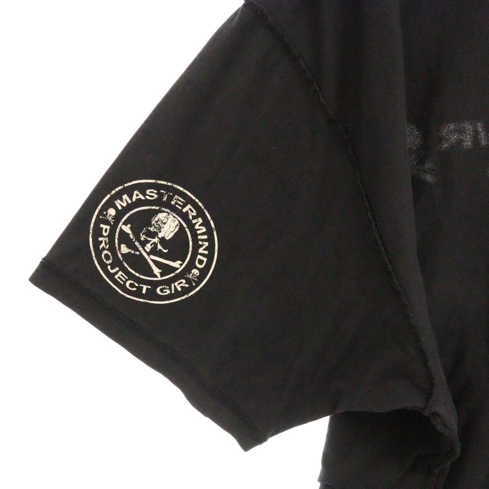 PROJECT G/R(プロジェクトジーアール) 25SS×mastermind JAPAN INSIDE OUT T-SHIRTS マスターマインドジャパン インサイドアウトロゴ半袖Tシャツ PG25SSMJ01 ブラック